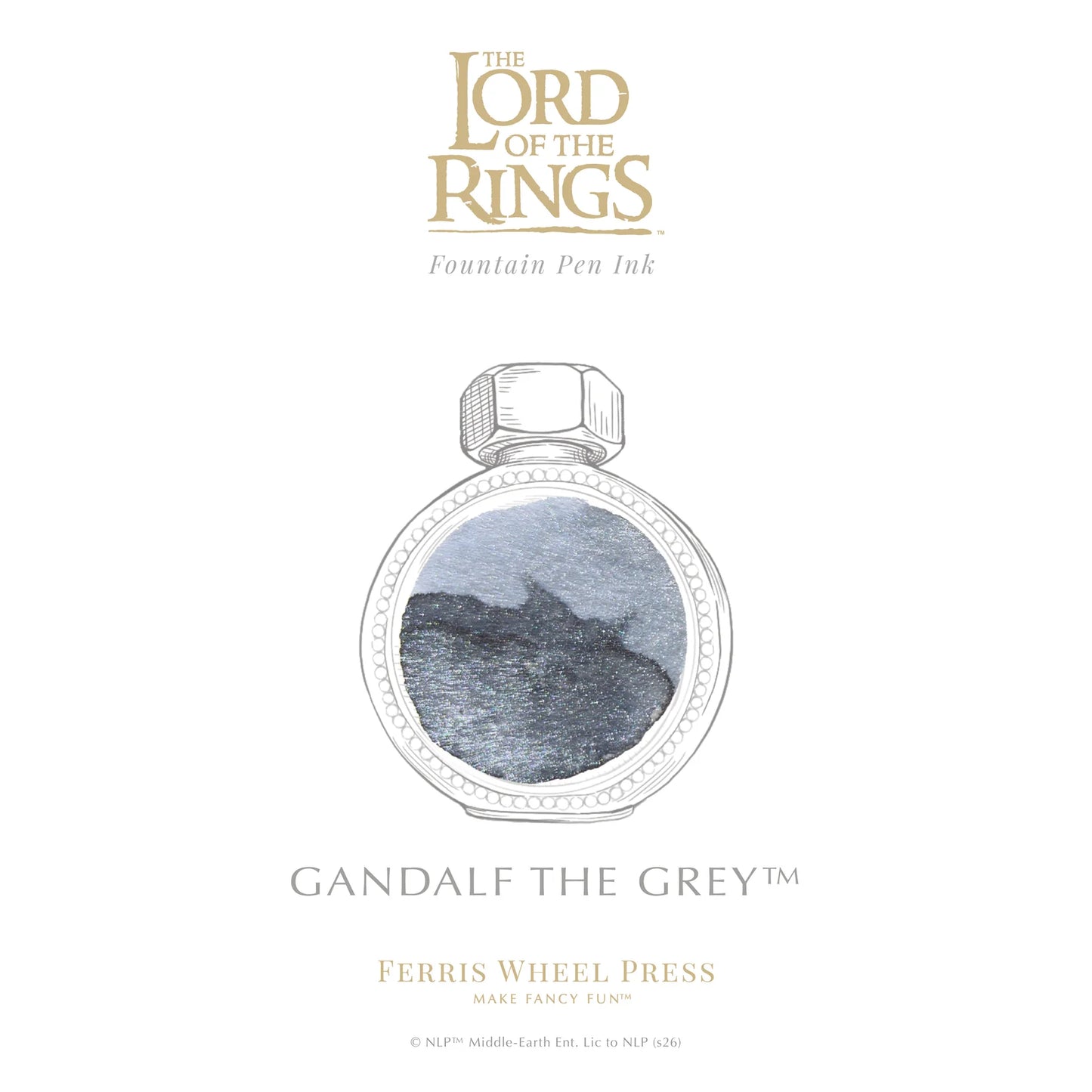 Ferris Wheel Press Lord of the Rings Gandalf the Grey (38ml) Bottled Ink (25th Anniversary Edition)