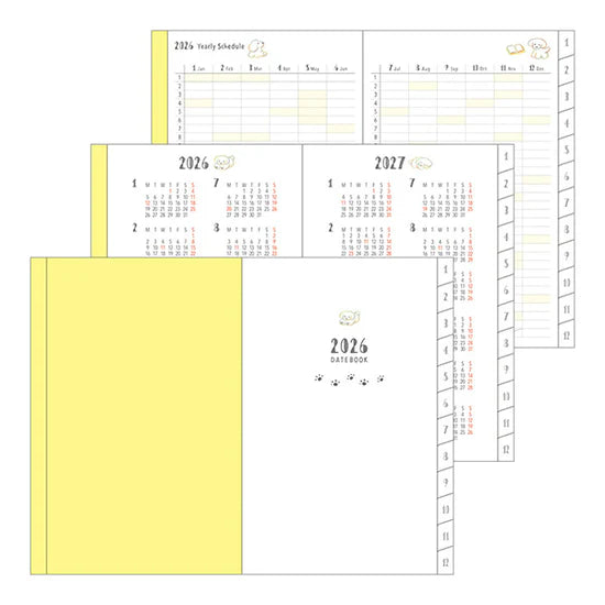 Midori 2026 Mini Pocket Diary - Dog