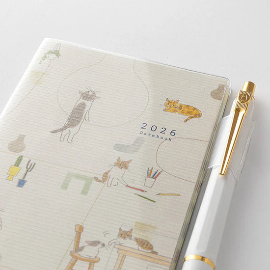 Midori 2026 Mini Pocket Diary - Cat
