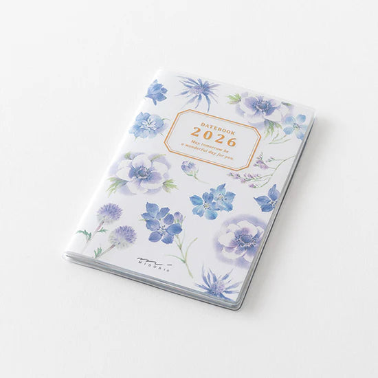 Midori 2026 Mini Pocket Diary - Country Time Flower