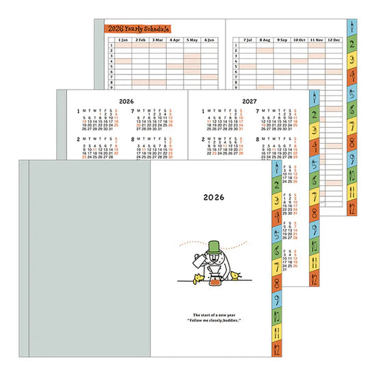 Midori 2026 Mini Pocket Diary - Ojisan