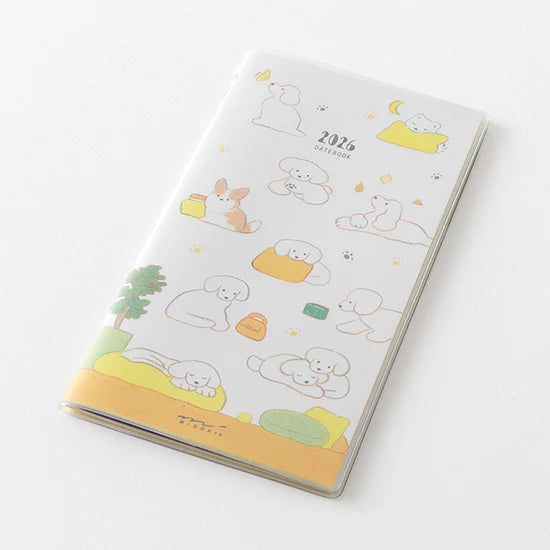 Midori 2026 Slim Pocket Diary - Dog