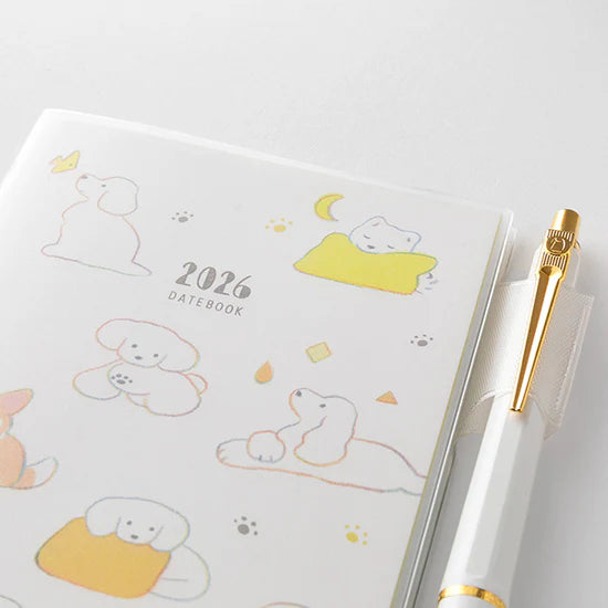 Midori 2026 Slim Pocket Diary - Dog