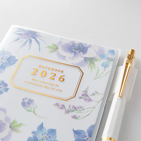 Midori 2026 Slim Pocket Diary - Country Time Flower