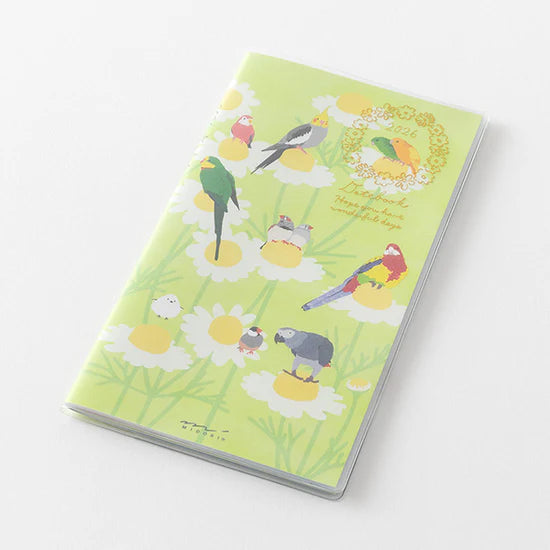 Midori 2026 Slim Pocket Diary - Bird