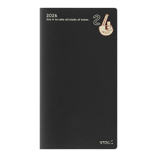 Midori 2026 Slim Pocket Diary - Ojisan