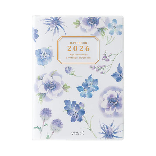 Midori 2026 A6 Pocket Diary - Country Time Flower