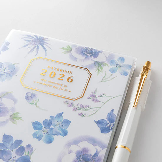 Midori 2026 A6 Pocket Diary - Country Time Flower
