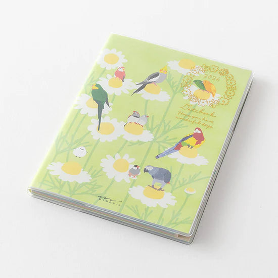 Midori 2026 A6 Pocket Diary - Bird