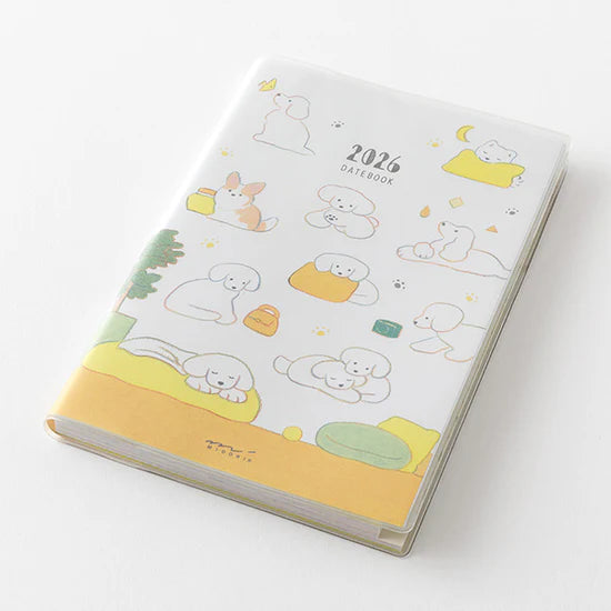 Midori 2026 B6 Pocket Diary - Dog