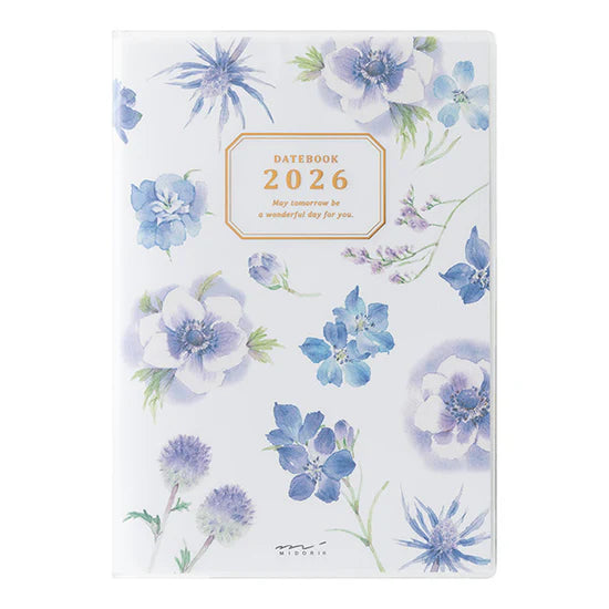 Midori 2026 B6 Pocket Diary - Country Time Flower