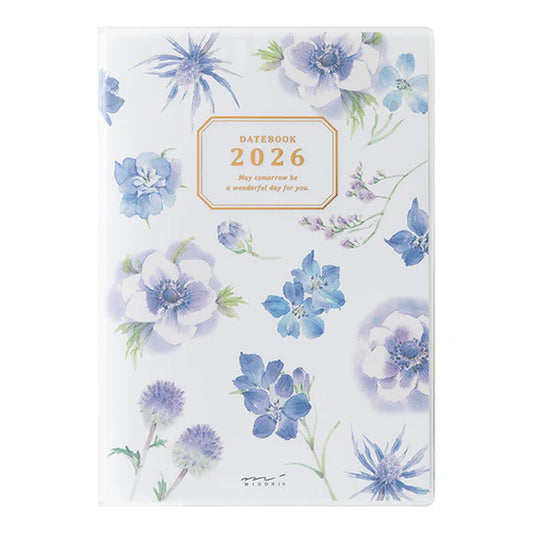 Midori 2026 B6 Pocket Diary - Country Time Flower
