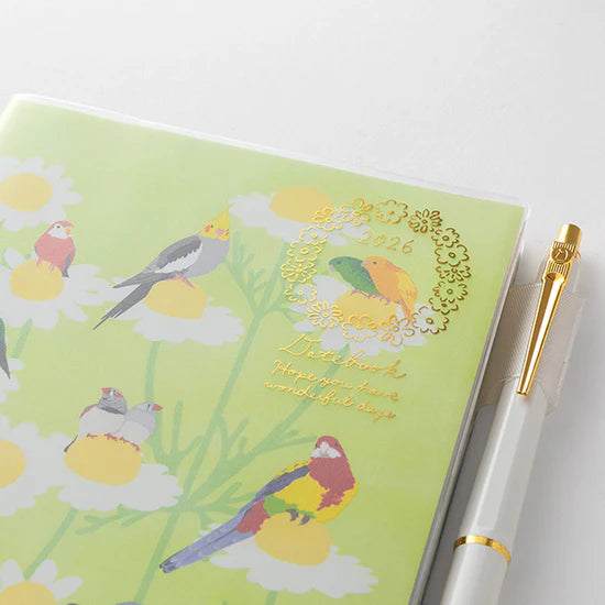 Midori 2026 B6 Pocket Diary - Bird