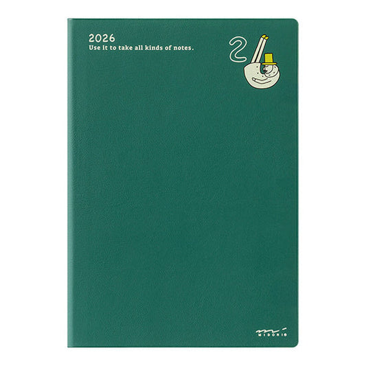 Midori 2026 B6 Pocket Diary - Ojisan