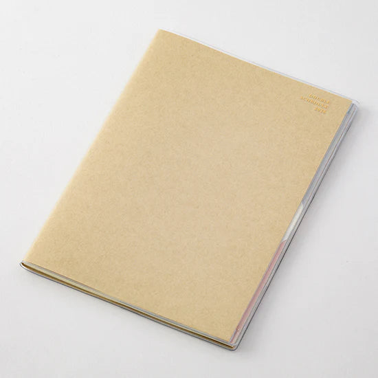 Midori 2026 B6 Double Schedule Diary - Beige