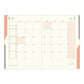 Midori 2026 B6 Double Schedule Diary Money - Pink