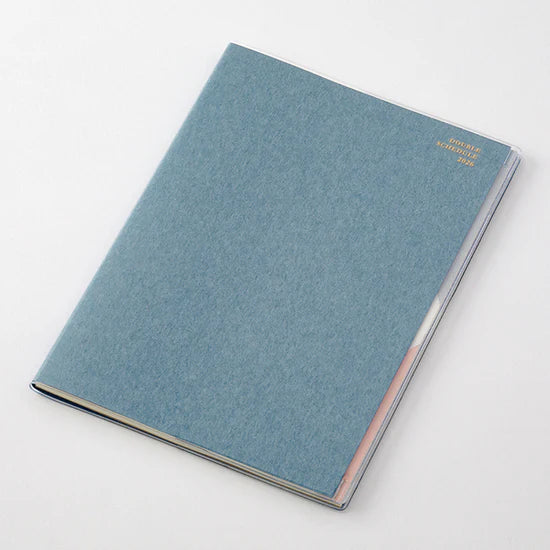 Midori 2026 B6 Double Schedule Diary To-Do - Blue