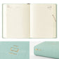 Midori 2026 A6 Hibino Diary - Blue Green