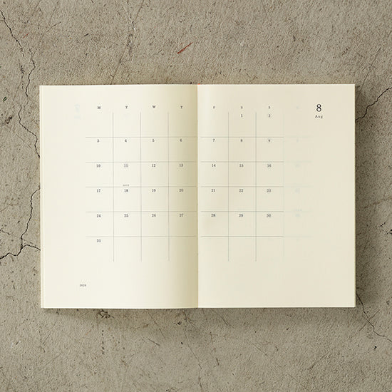 Midori 2026 MD Notebook Diary - A5 Size