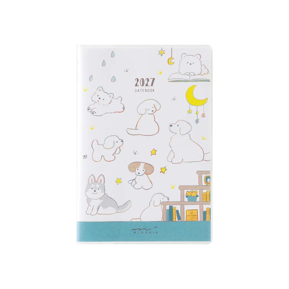 Midori 2027 Mini Pocket Diary - Dog