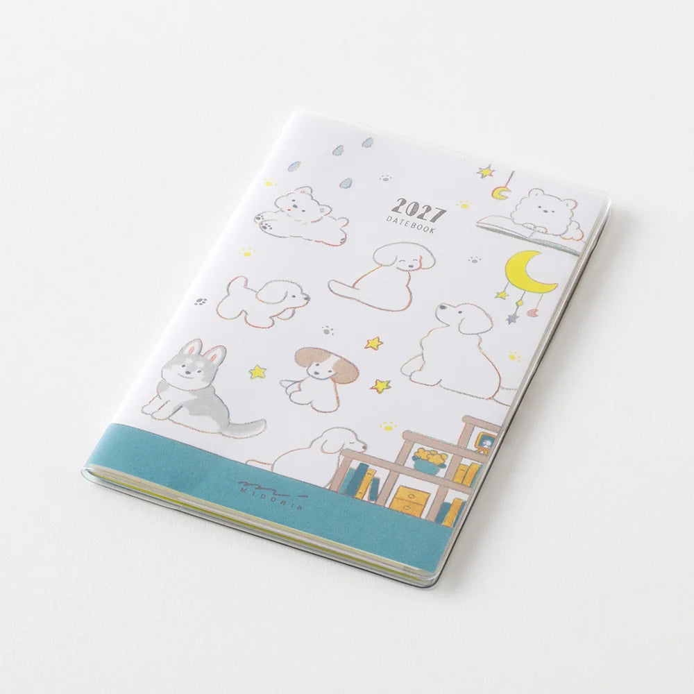 Midori 2027 Mini Pocket Diary - Dog