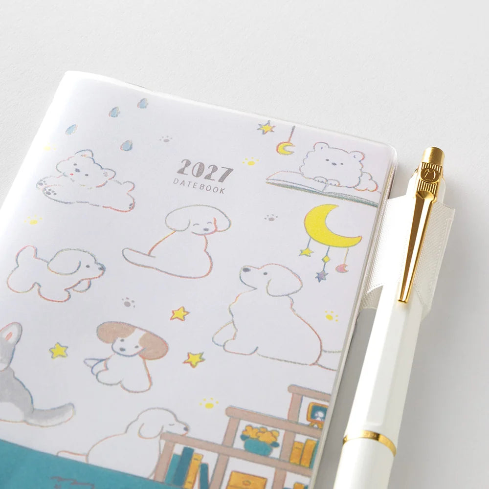 Midori 2027 Mini Pocket Diary - Dog