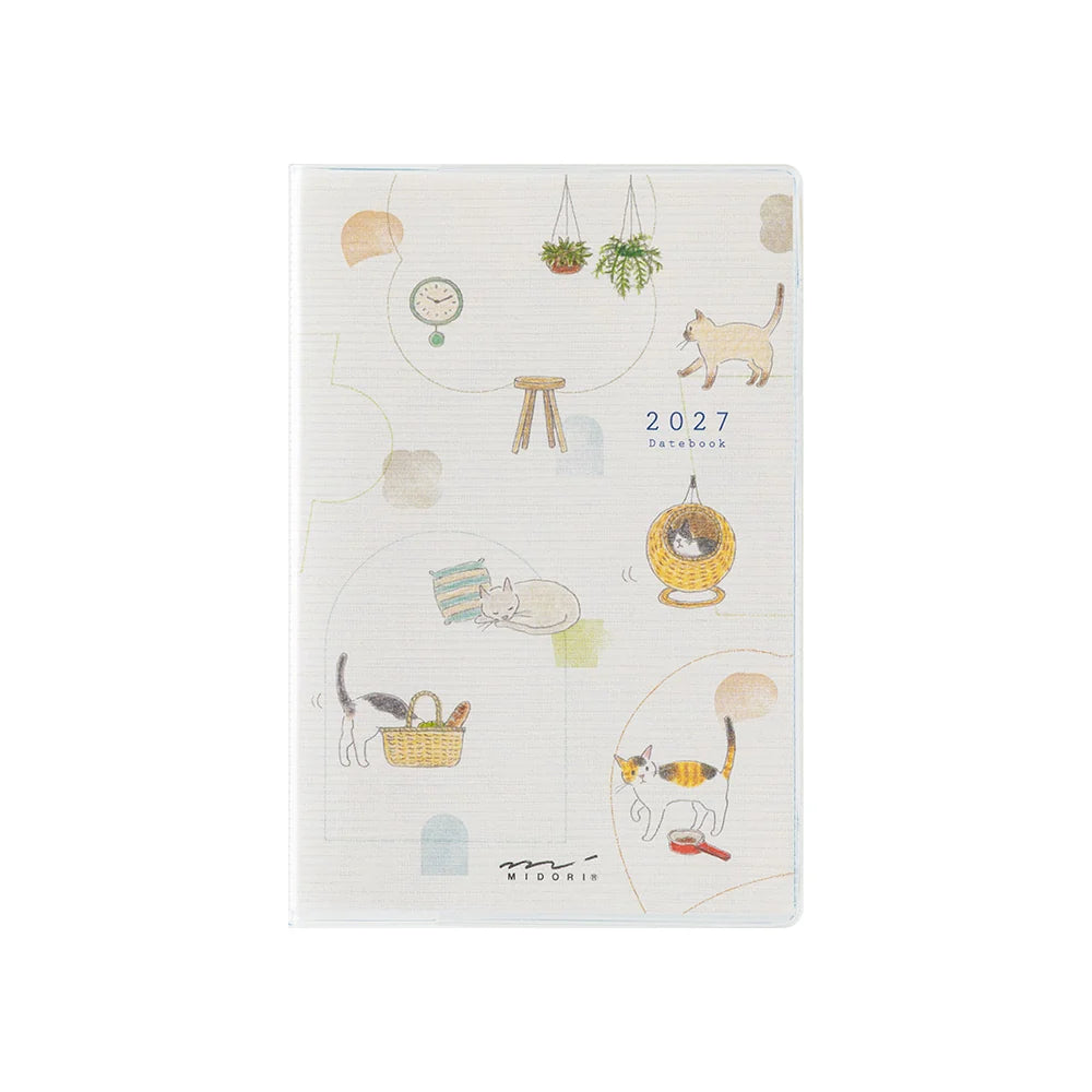 Midori 2027 Mini Pocket Diary - Cat
