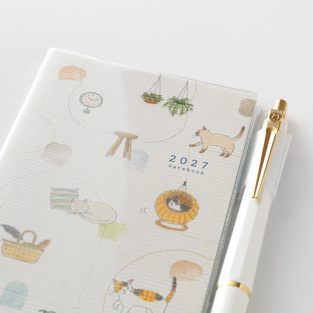 Midori 2027 Mini Pocket Diary - Cat