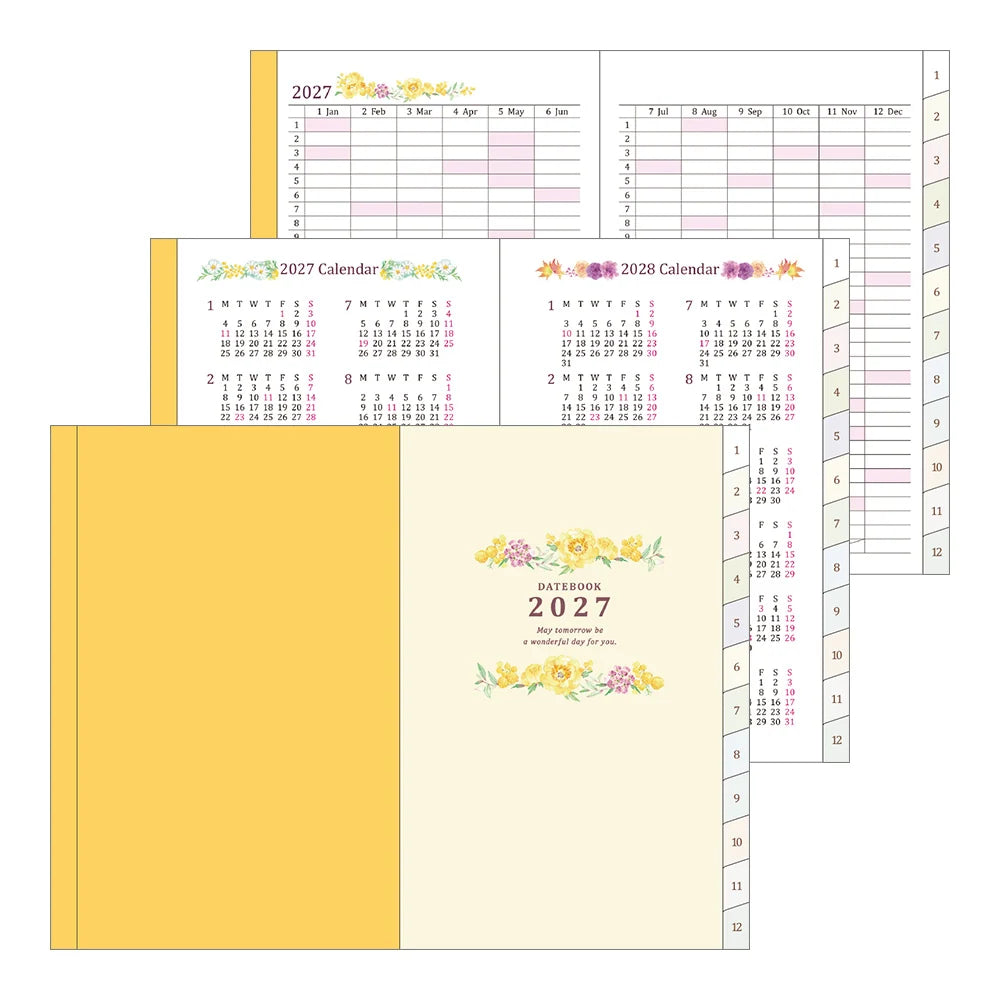 Midori 2027 Mini Pocket Diary - Flower