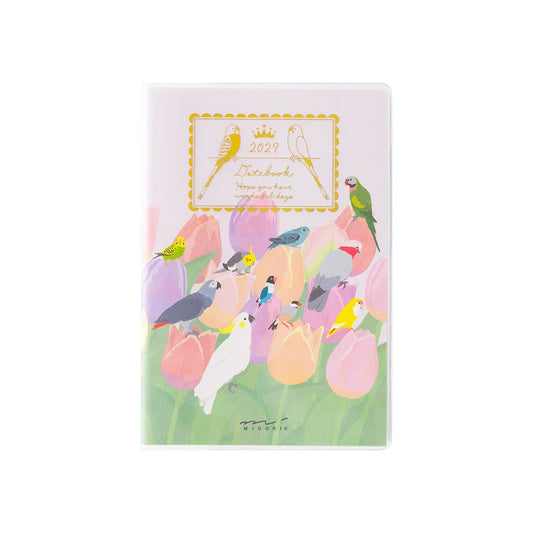 Midori 2027 Mini Pocket Diary - Bird