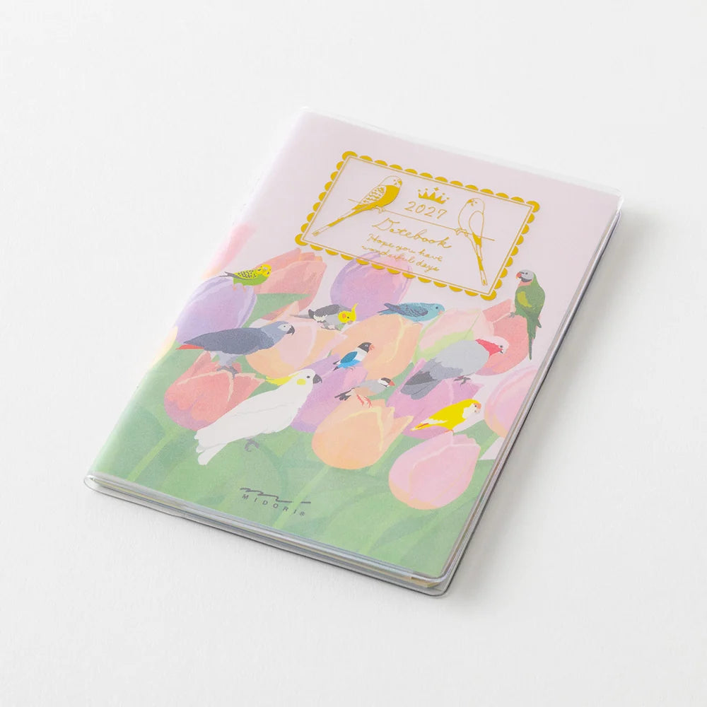 Midori 2027 Mini Pocket Diary - Bird