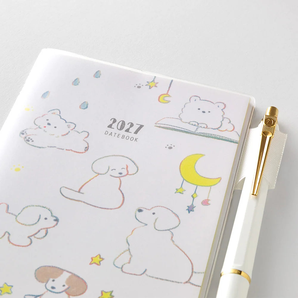 Midori 2027 Slim Pocket Diary - Dog