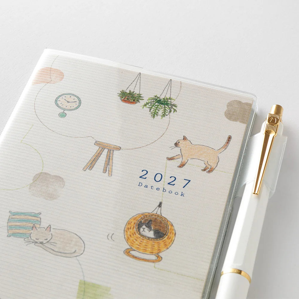 Midori 2027 Slim Pocket Diary - Cat