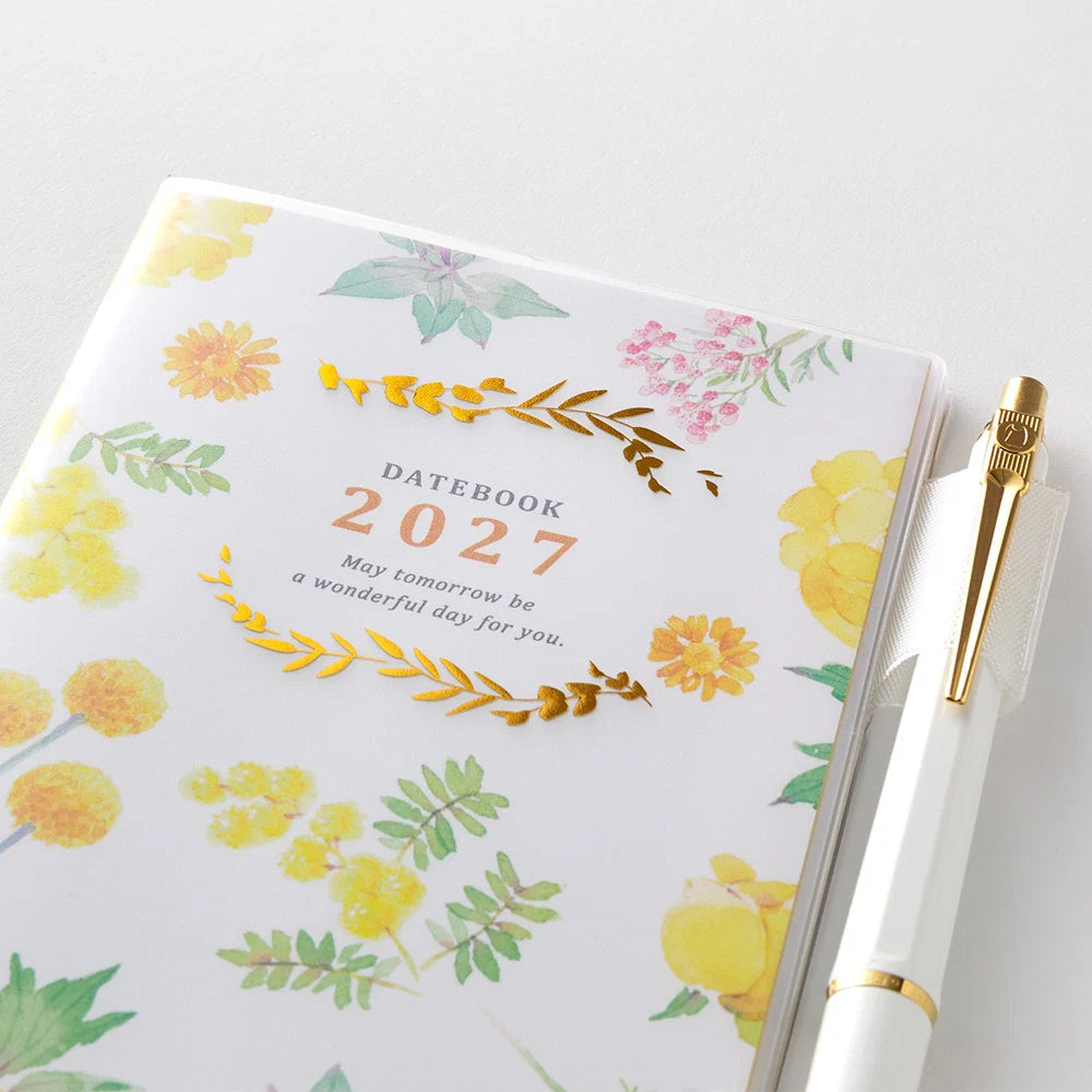 Midori 2027 Slim Pocket Diary - Flower