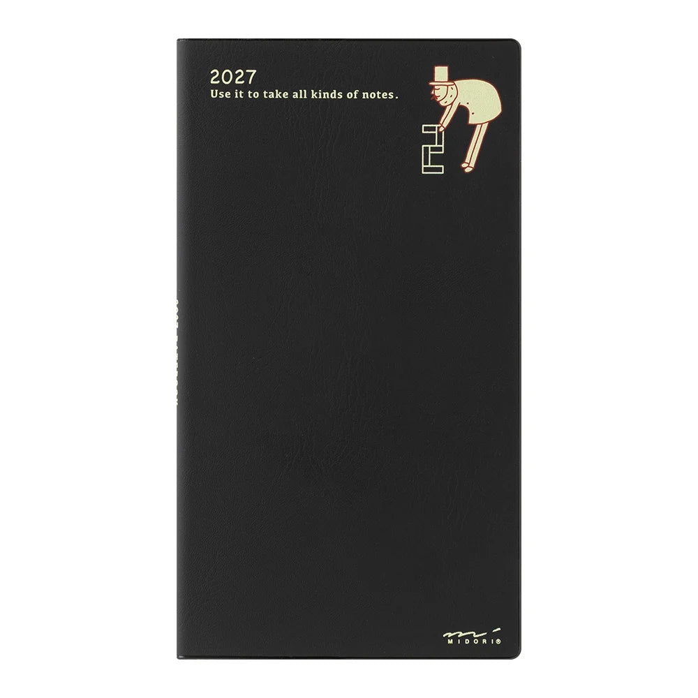 Midori 2027 Slim Pocket Diary - Ojisan