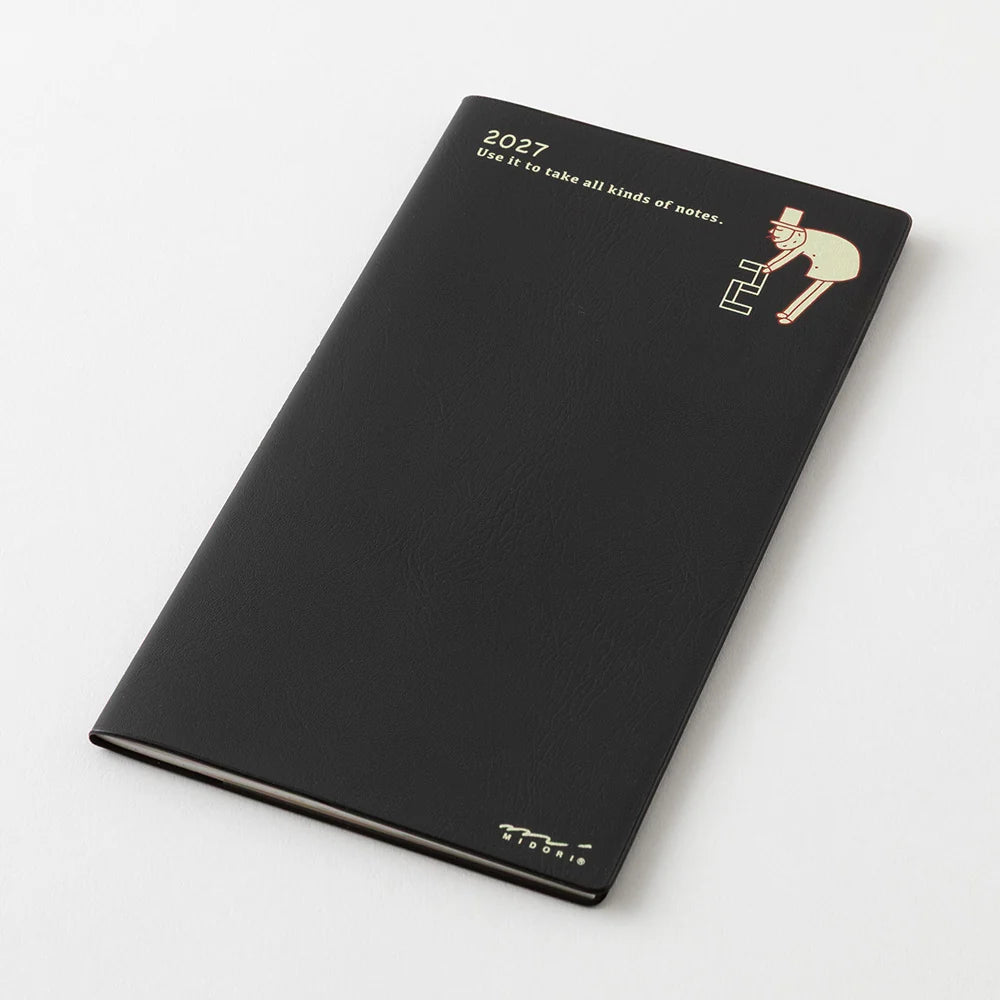 Midori 2027 Slim Pocket Diary - Ojisan