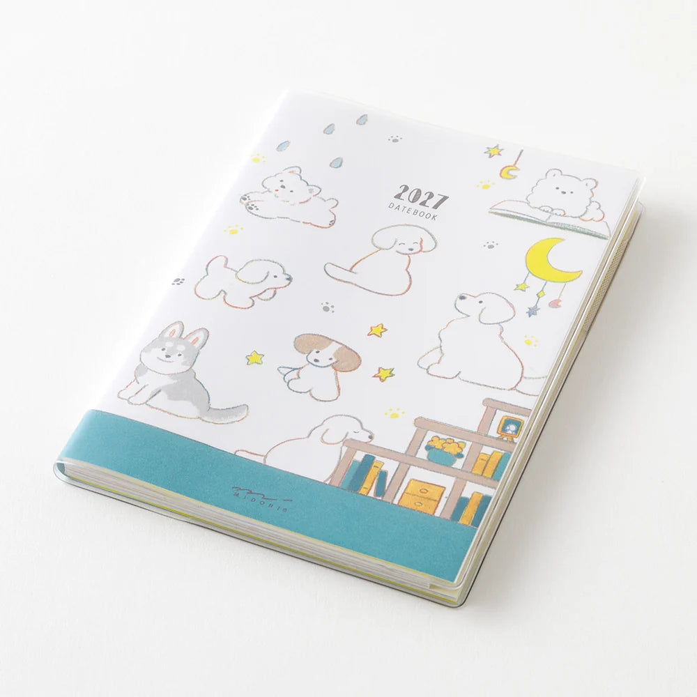 Midori 2027 A6 Pocket Diary - Dog