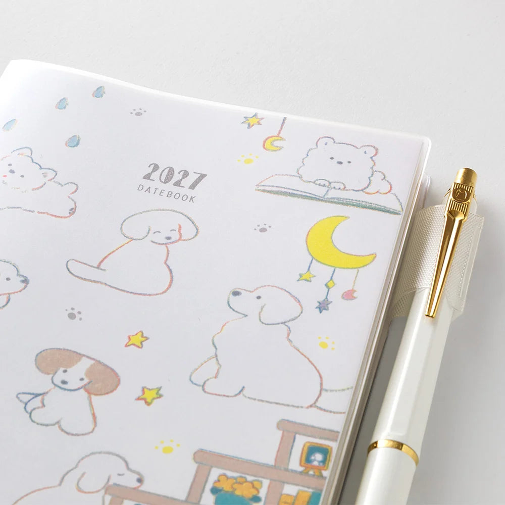 Midori 2027 A6 Pocket Diary - Dog