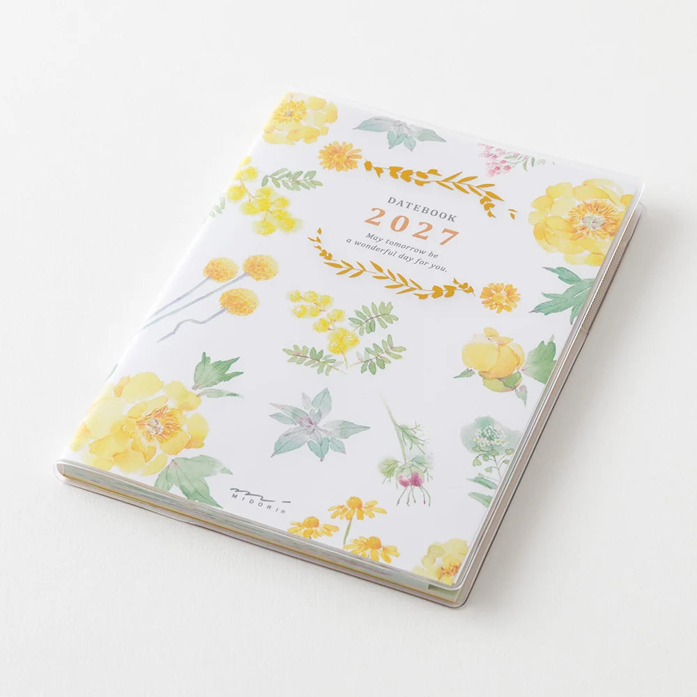 Midori 2027 A6 Pocket Diary - Flower