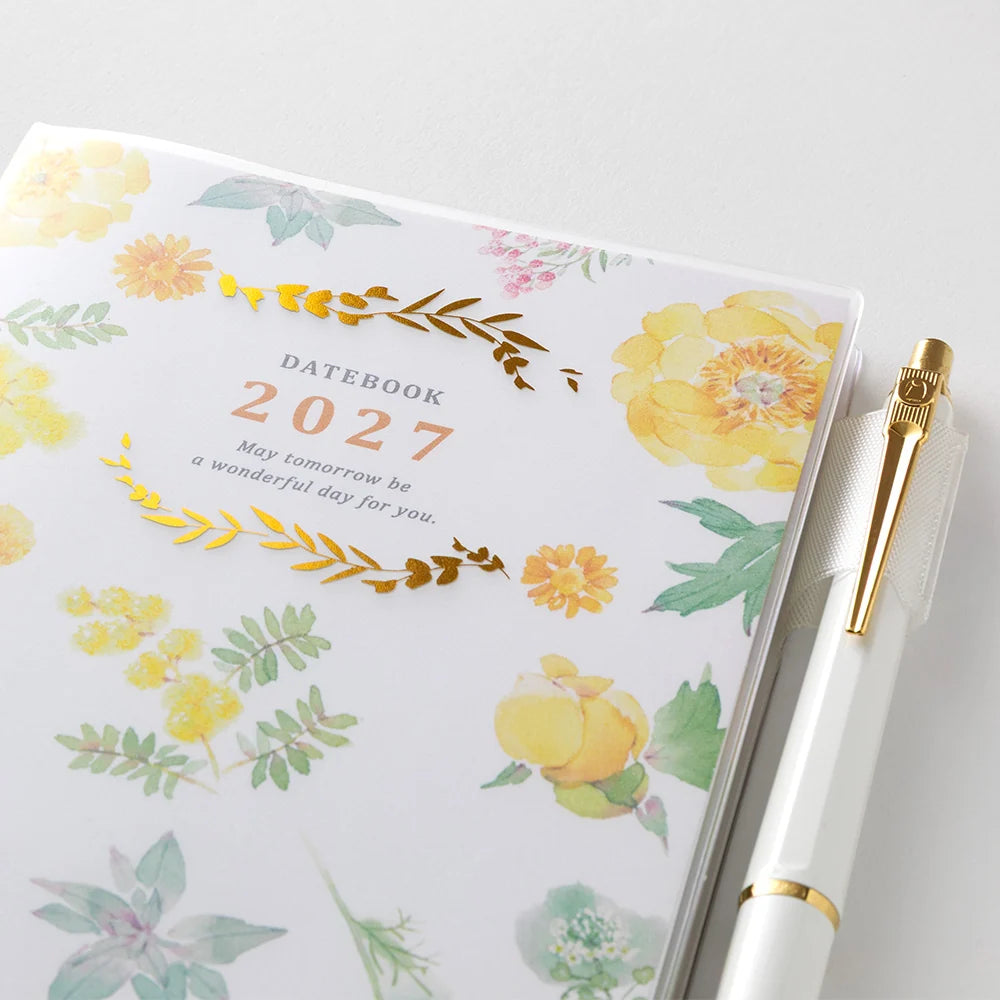 Midori 2027 A6 Pocket Diary - Flower