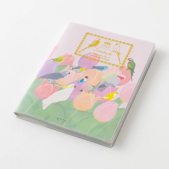 Midori 2027 A6 Pocket Diary - Bird