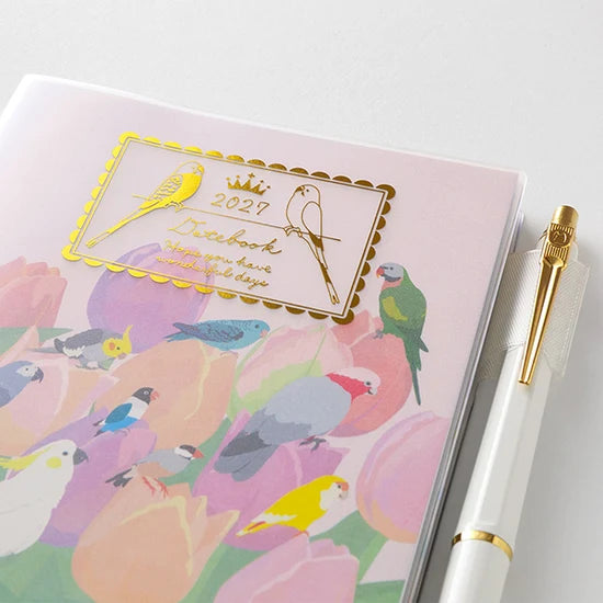 Midori 2027 A6 Pocket Diary - Bird