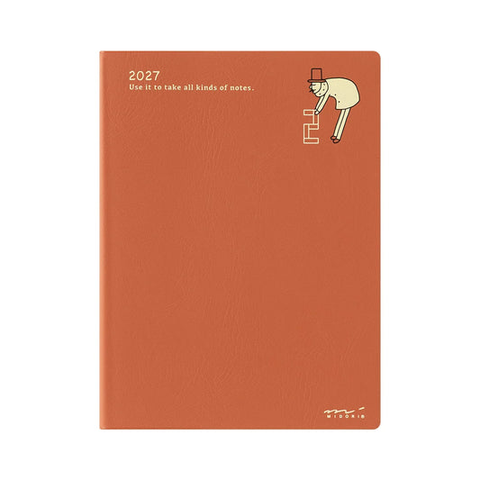 Midori 2027 A6 Pocket Diary - Ojisan: Monthly Block
