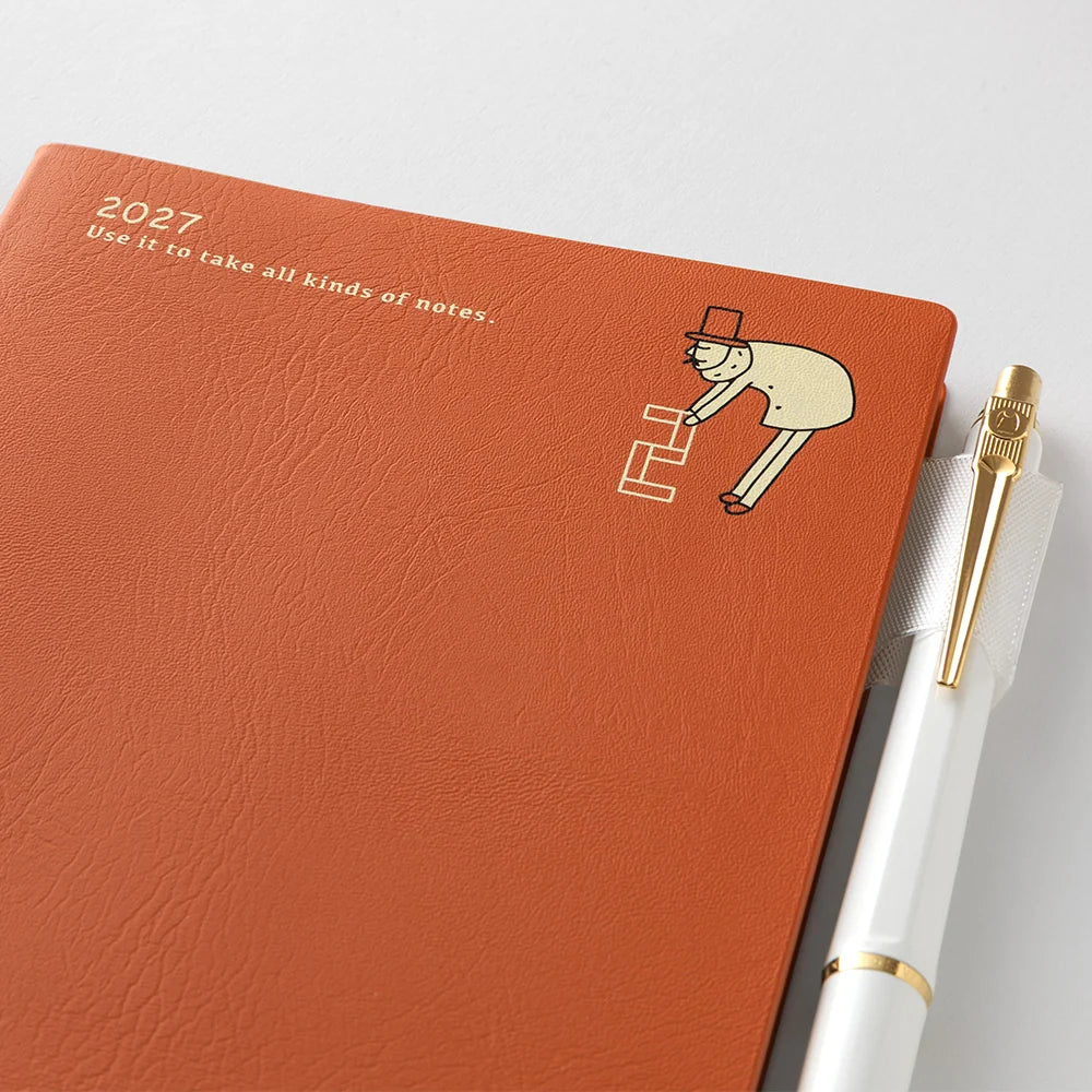 Midori 2027 A6 Pocket Diary - Ojisan: Monthly Block