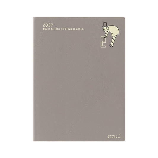 Midori 2027 A6 Pocket Diary - Ojisan: Weekly Block