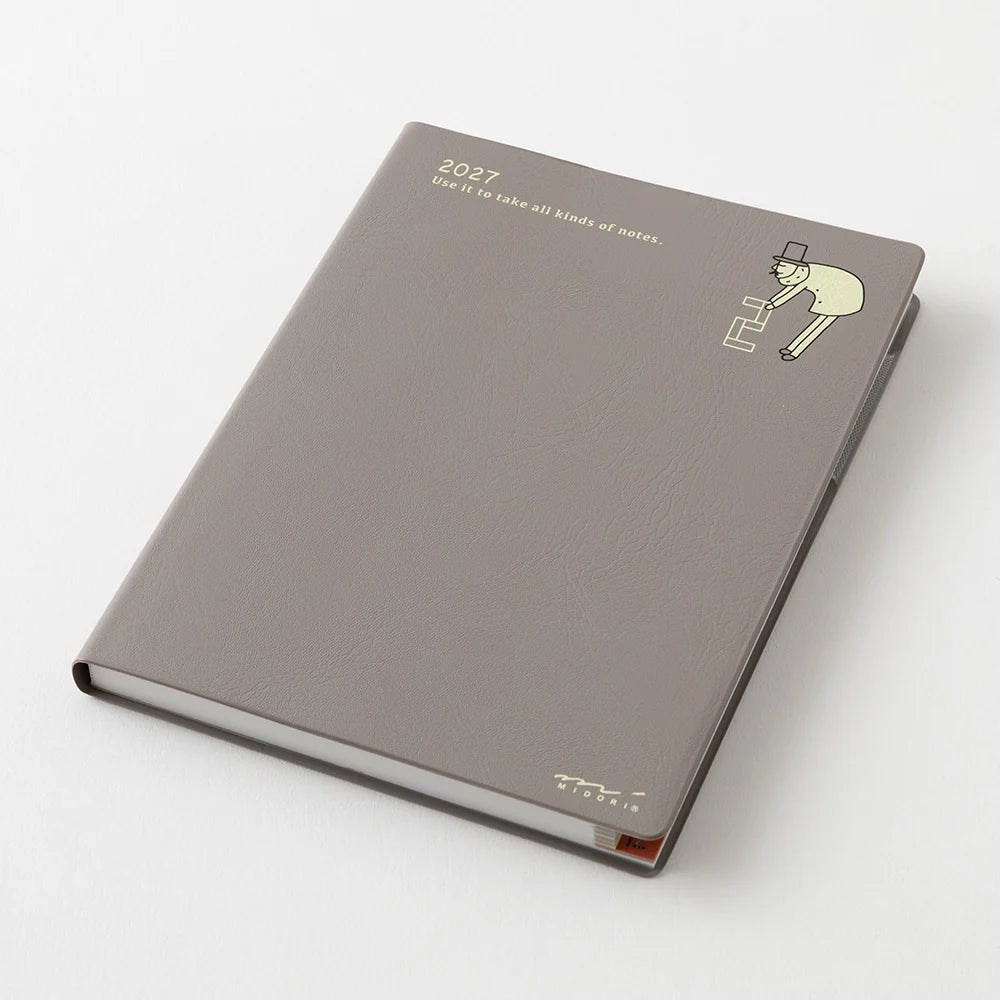 Midori 2027 A6 Pocket Diary - Ojisan: Weekly Block