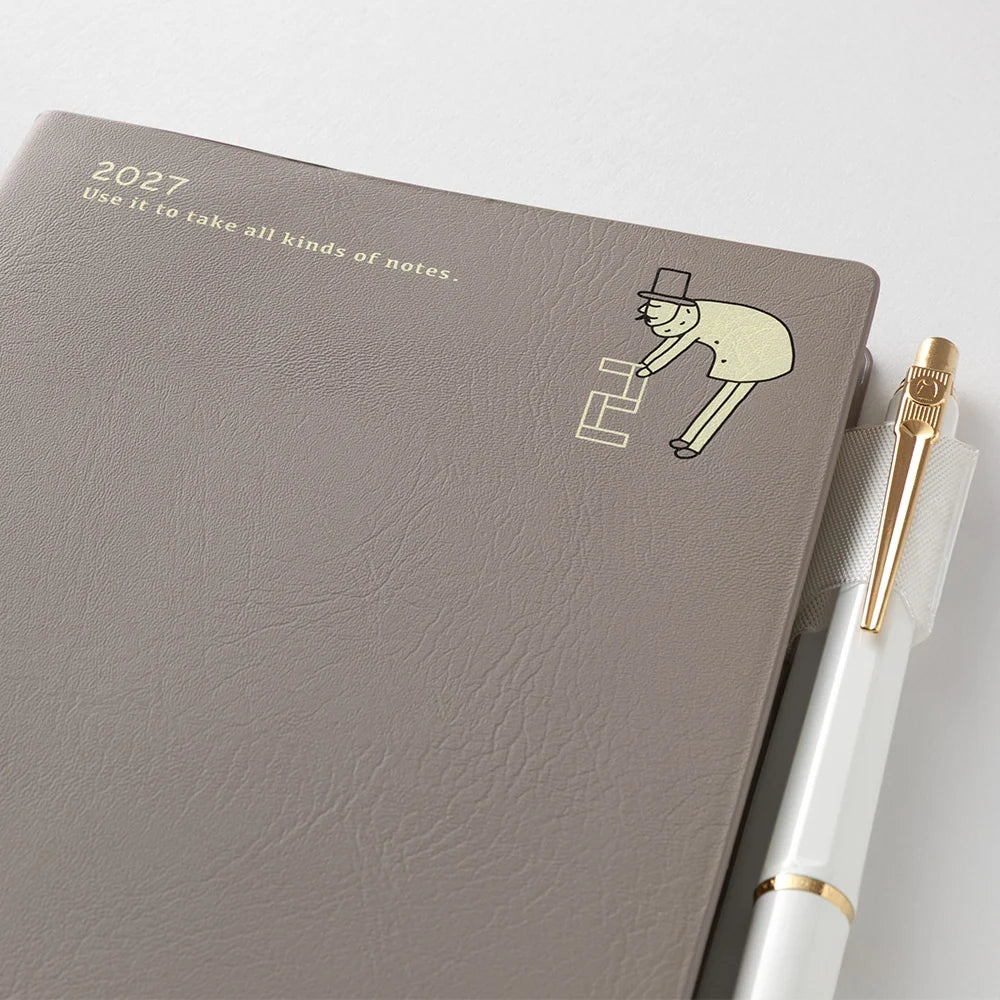 Midori 2027 A6 Pocket Diary - Ojisan: Weekly Block