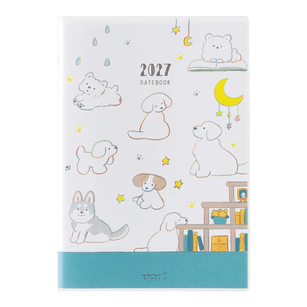 Midori 2027 B6 Pocket Diary - Dog