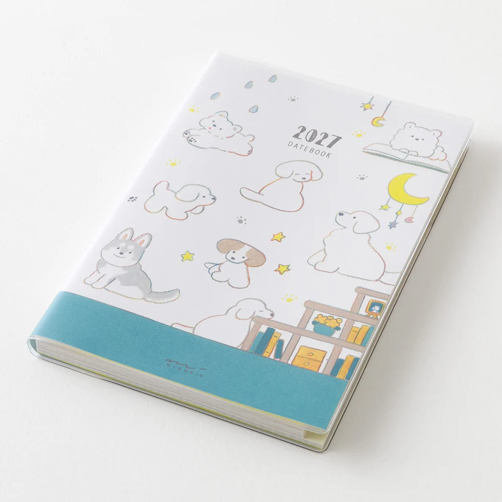 Midori 2027 B6 Pocket Diary - Dog