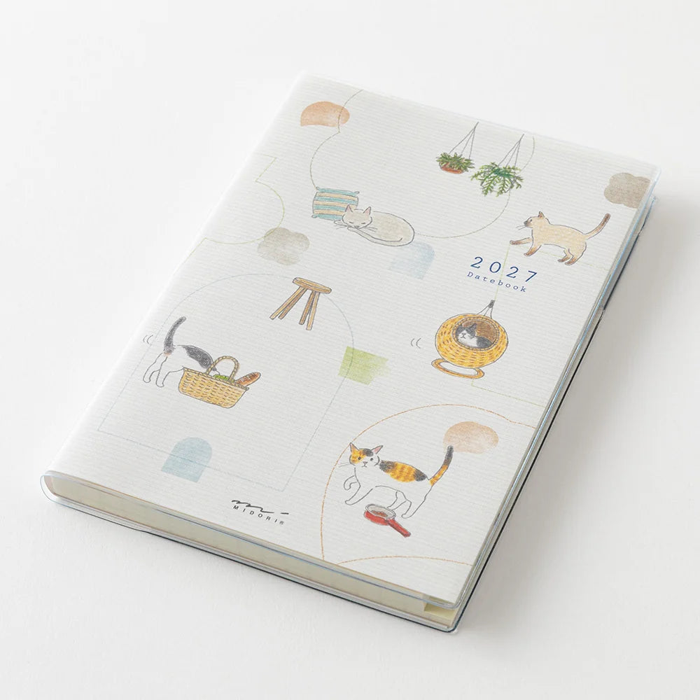 Midori 2027 B6 Pocket Diary - Cat
